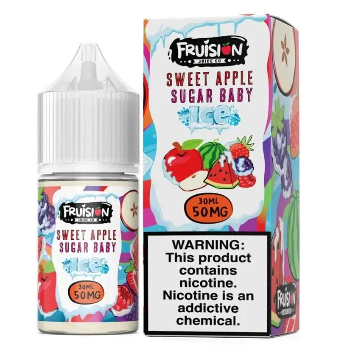 Sweet Apple Sugar Baby Ice Nicotine Salt by Fruision