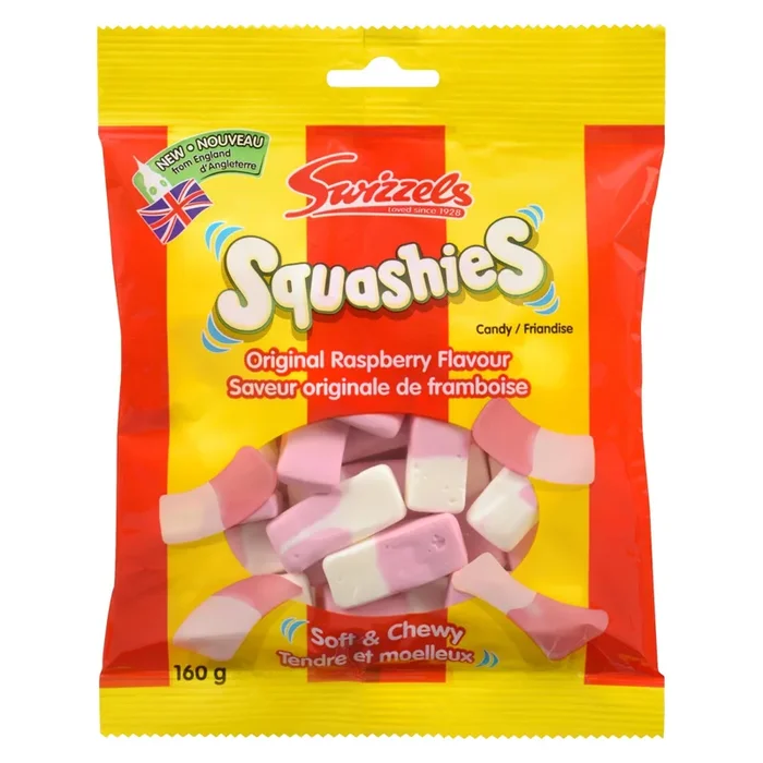 Swizzels Squashies Friandise Saveur Originale de Framboise, 160 g