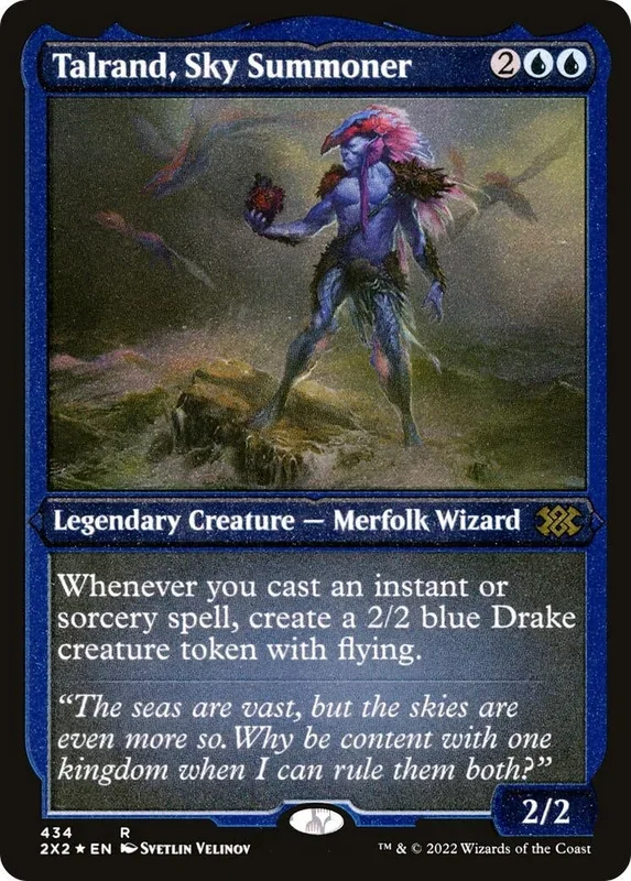 Talrand, Sky Summoner (Foil Etched) (434) (2X2)