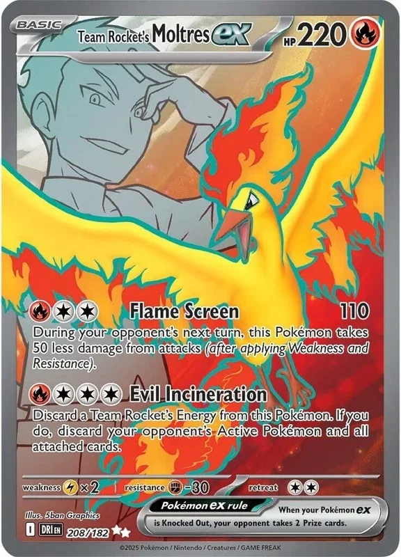 Team Rocket’s Moltres ex (208/182) (DRI)