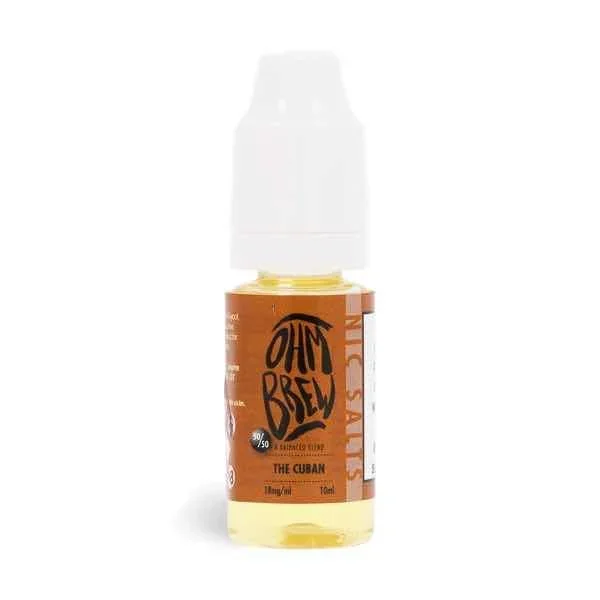 The Cuban Nic Salt E Liquid by Ohm Brew