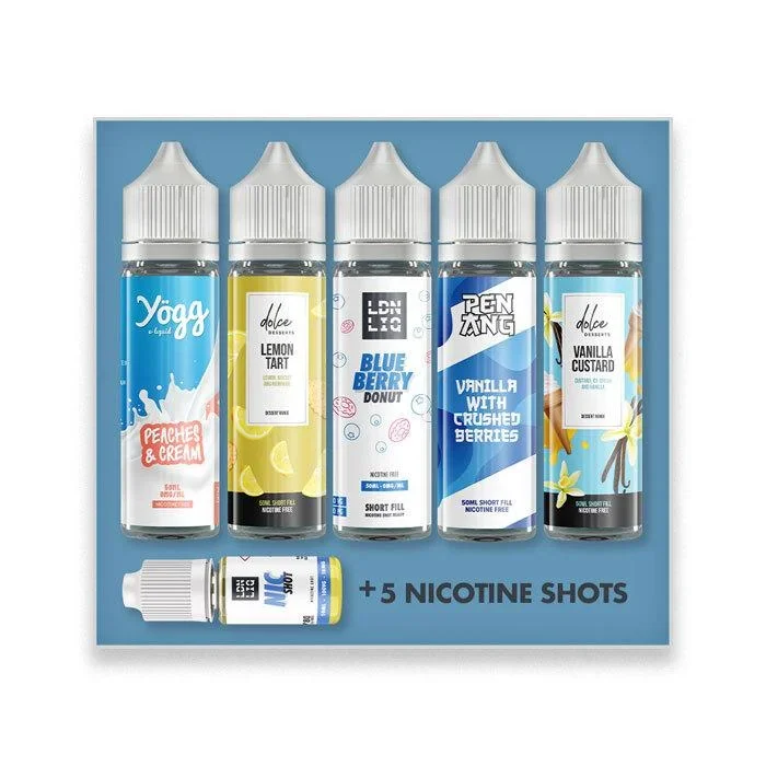 The Dessert E-Liquid Juice Pack – 250ml Bundle