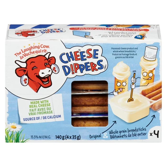 The Laughing Cow Cheese Dippers and Whole Wheat Breadsticks 15.5% M.F, 140 g