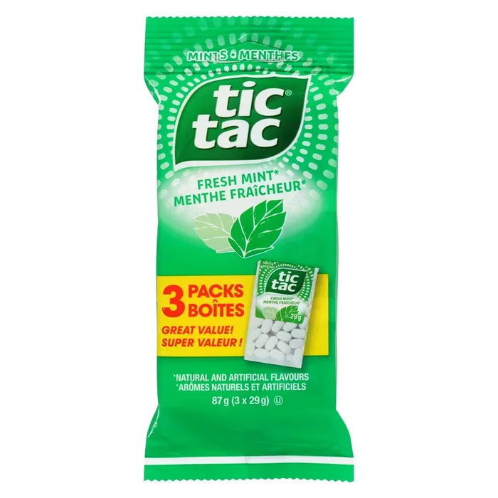 Tic Tac Fresh Mint Mints 3pk. – 87g