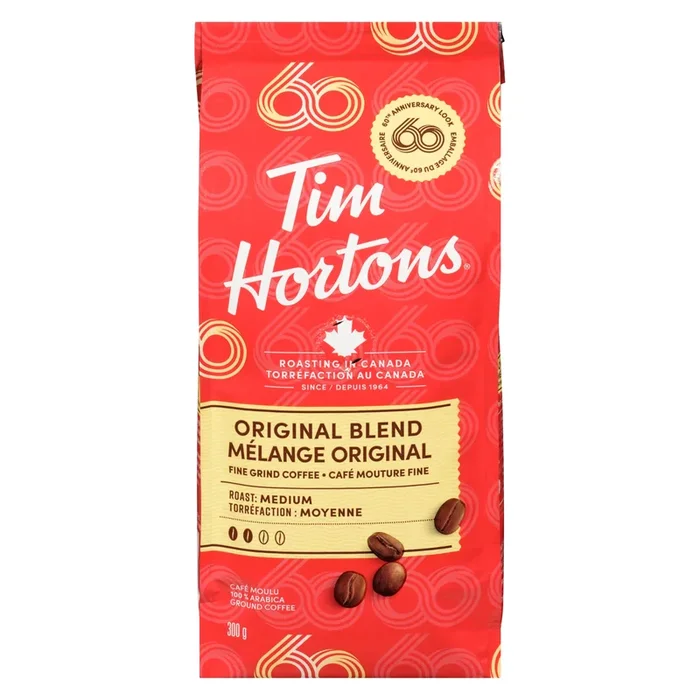 Tim Hortons Fine Grind Coffee Original Blend Roast: Medium – 300g