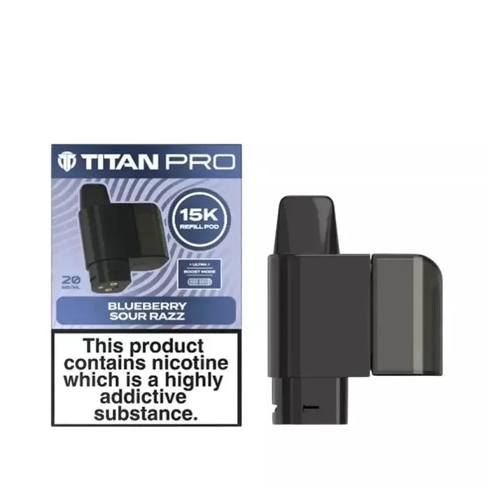 Titan Pro 15K Blueberry Sour Razz Refill Pods