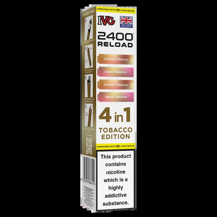 Tobacco Edition IVG 2400 Refill Pods
