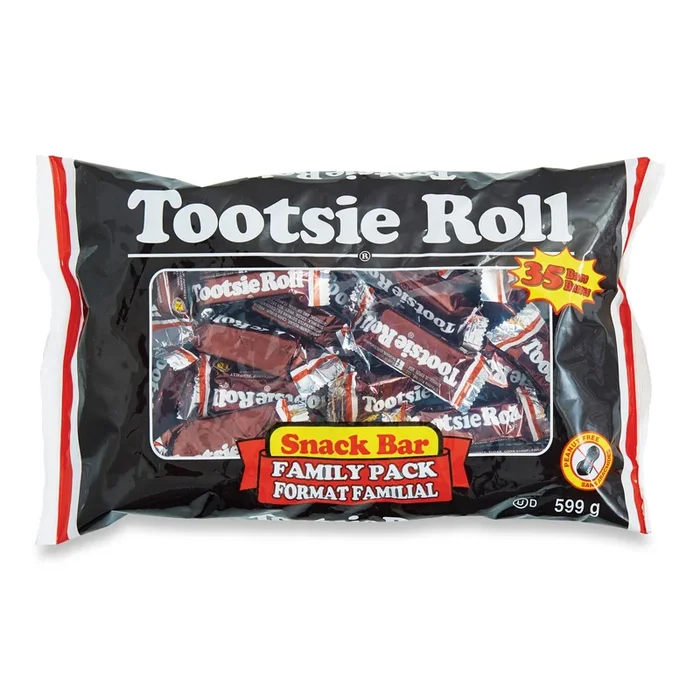 Tootsie Roll Snack Bar Format Familial, emb. de 35, 599 g