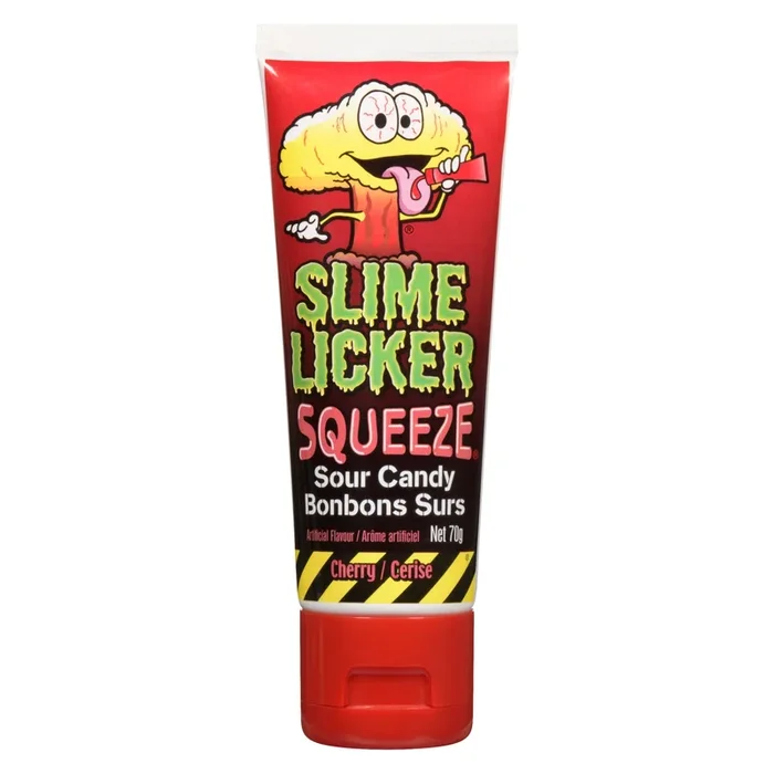 Toxic Waste Slime Licker Cherry Squeeze Sour Candy, 70-g