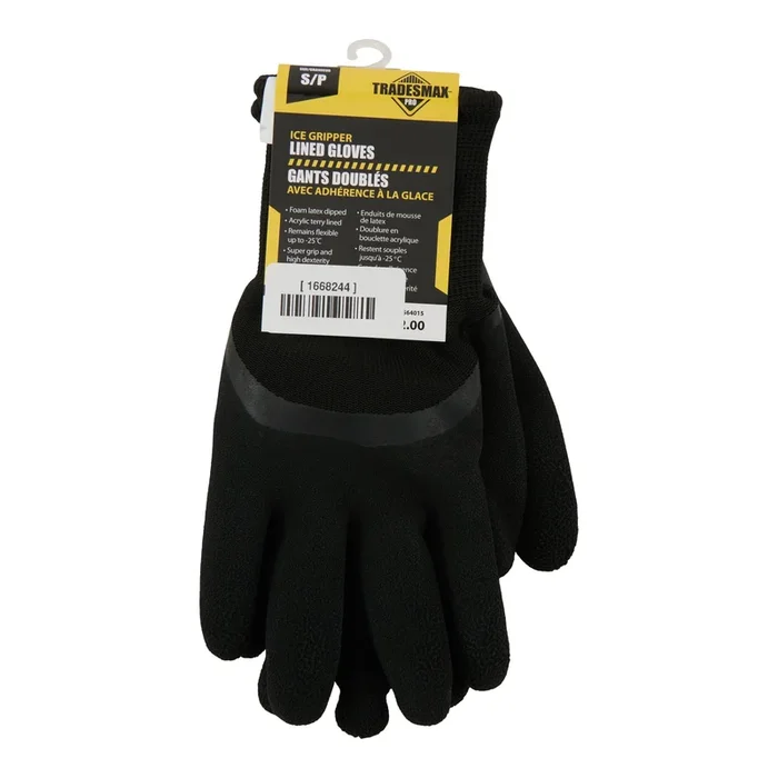 Tradesmax Pro Men’s Durable Ice Gripper Lined Work Gloves