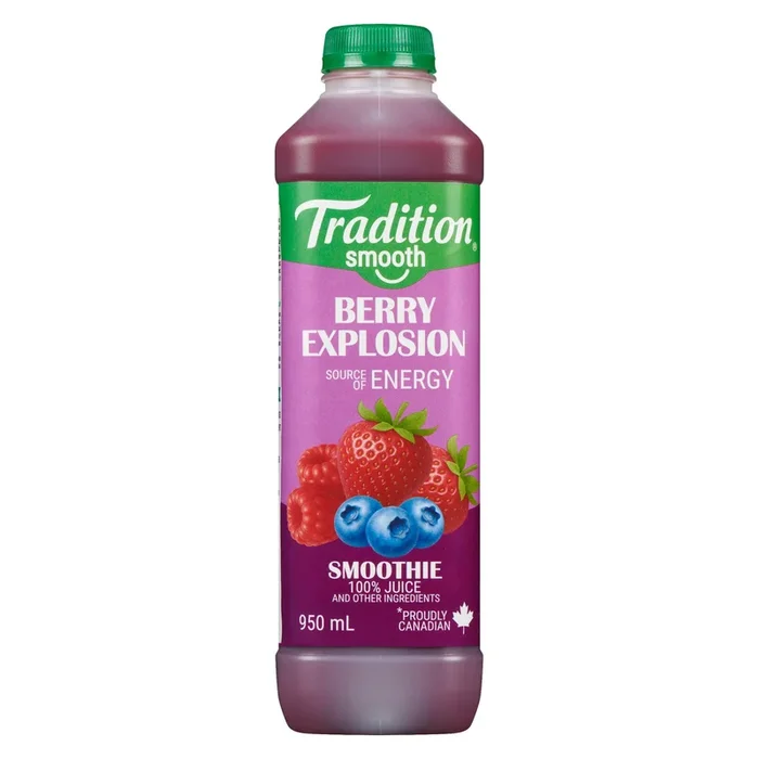 Tradition Smooth Smoothie Explosion de Petits Fruits, 950 ml