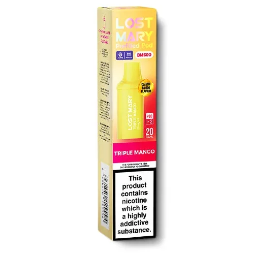 Triple Mango BM600 Prefilled Pods by Lost Mary