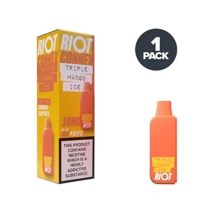 Triple Mango Ice Riot Connex Pre-Filled Pods
