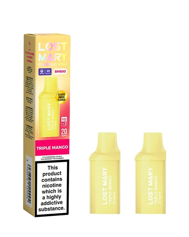 Triple Mango Lost Mary BM600 Pods (x2)