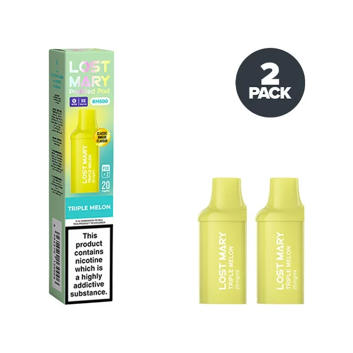 Triple Melon Lost Mary BM600 Prefilled Pods