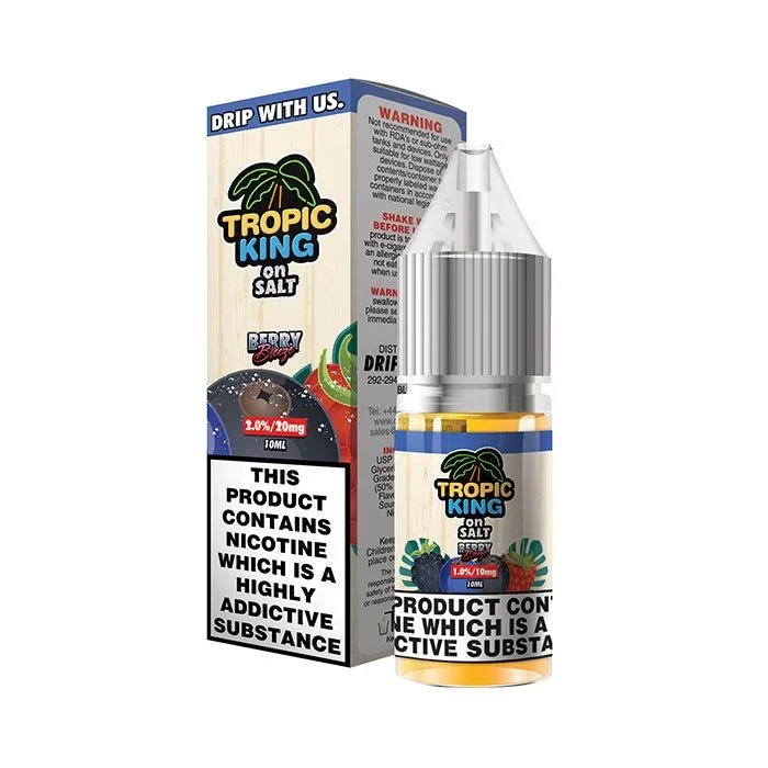 Tropic King on Salt Iced Berry Breeze 10ml Nic Salt E-Liquid