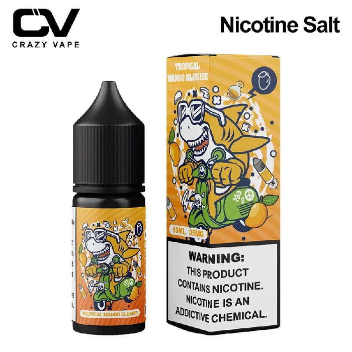 Tropical Mango Slushie E-liquid – Crazy Vape Mini 15ml 35mg