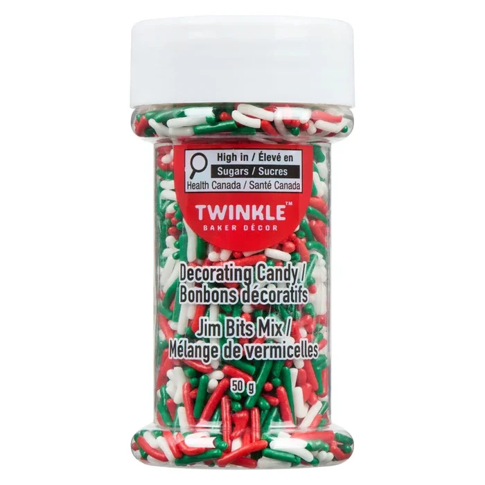 Twinkle Christmas Decorating Candy Jim Bits Mix, 50 g