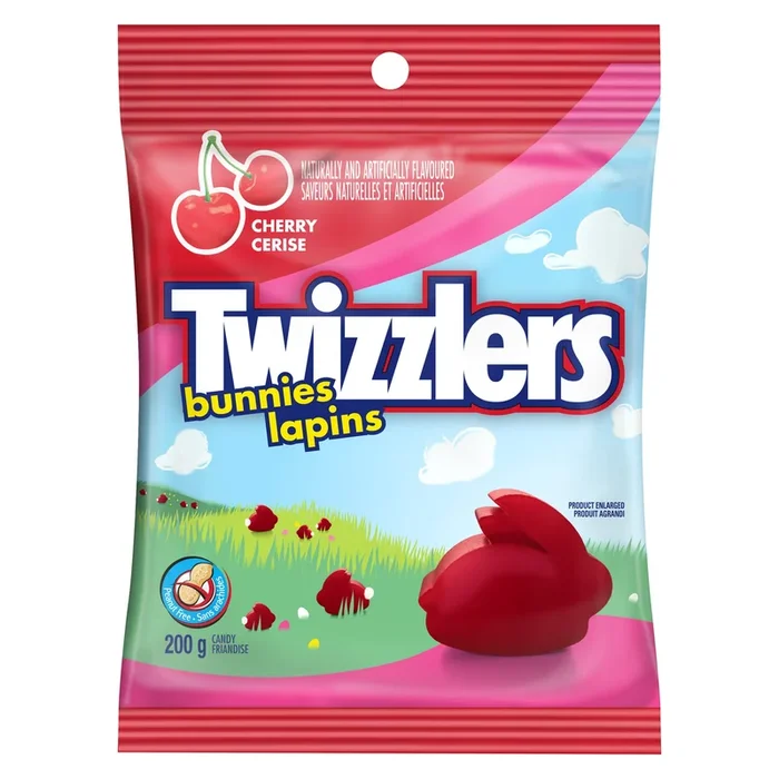 Twizzlers Candy Cherry Bunnies, 200 g