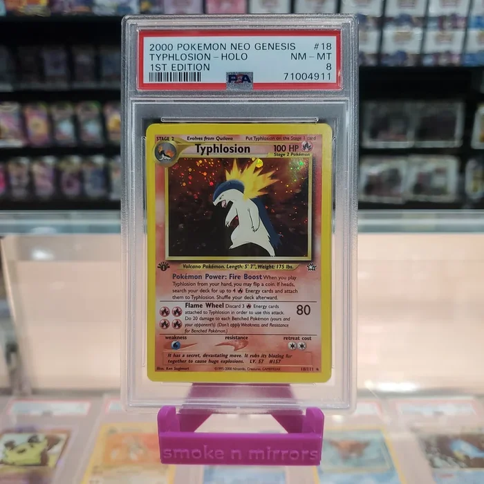 Typhlosion (18/111) [Neo Genesis 1st Edition] PSA 8