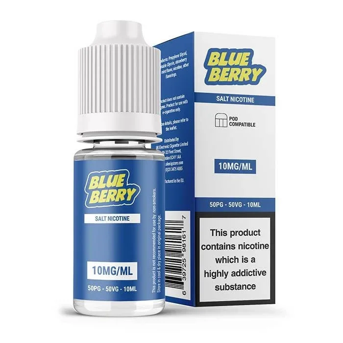 UK ECIG STORE – Salt Nicotine Blueberry 10ml E-Liquid