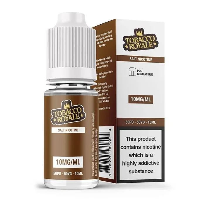UK ECIG STORE – Salt Nicotine Tobacco Royale 10ml E-Liquid