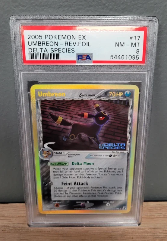 Umbreon – EX Delta Species Stamped Reverse Holofoil: PSA 8