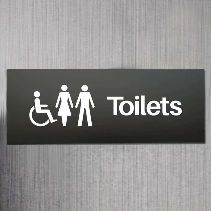 Unisex Disabled Sign Black