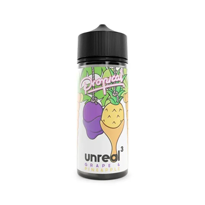 Unreal 3 Grape & Pineapple 100ml Shortfill E-Liquid