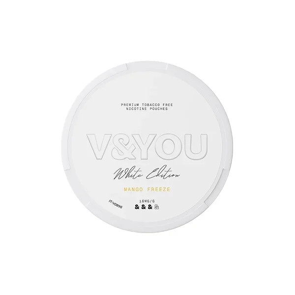 V&YOU – White Edition Nicotine Pouch – 20 Pouches 8.8mg