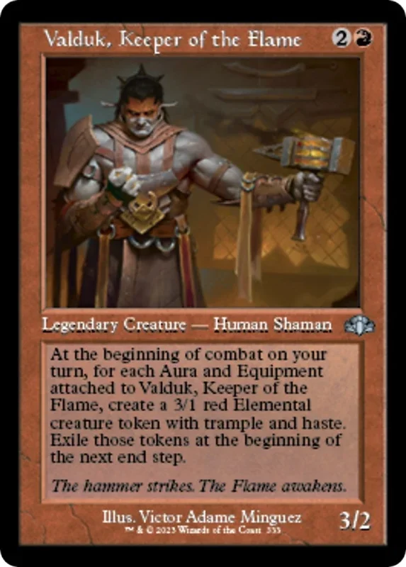 Valduk, Keeper of the Flame (Retro Frame) (333) (DMR)