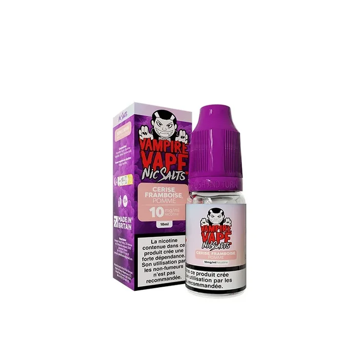 VAMPIRE VAPE Cerise & Framboise & Pomme – Sel de nicotine 10ml