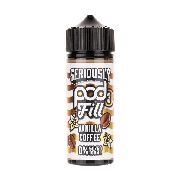 Vanilla Coffee 100ml (50/50) Shortfill by Seriously Pod Fill 3