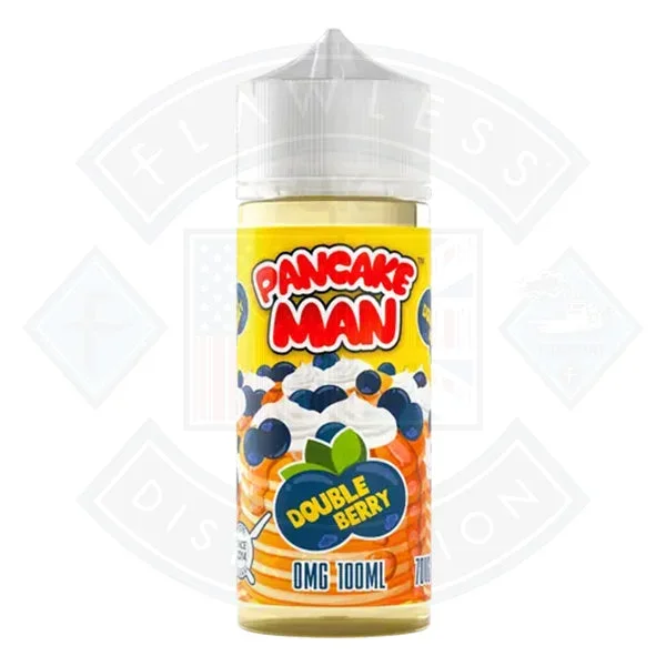 Vape Juice Pancake Man – Double Berry 0mg 100ml Shortfill