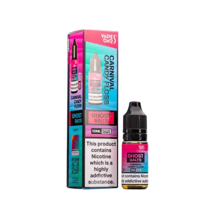 Vapes Bars Ghost Carnival Candy Floss 10ml Nic Salt E-liquid