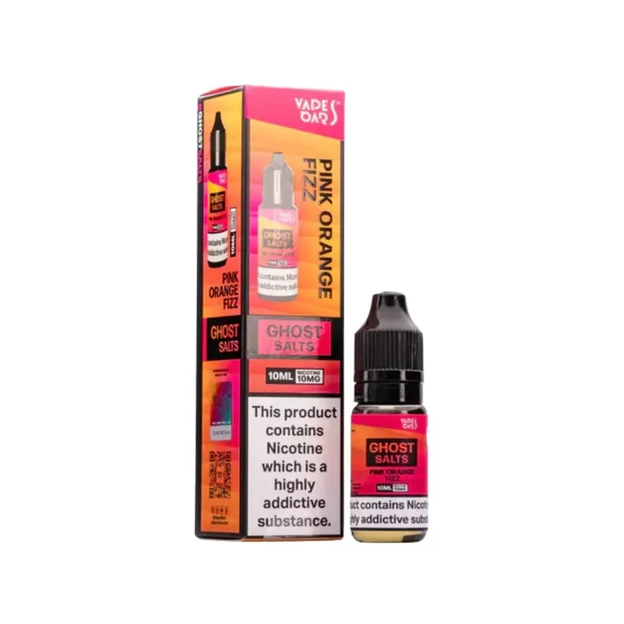 Vapes Bars Ghost Pink Orange Fizz 10ml Nic Salt E-liquid