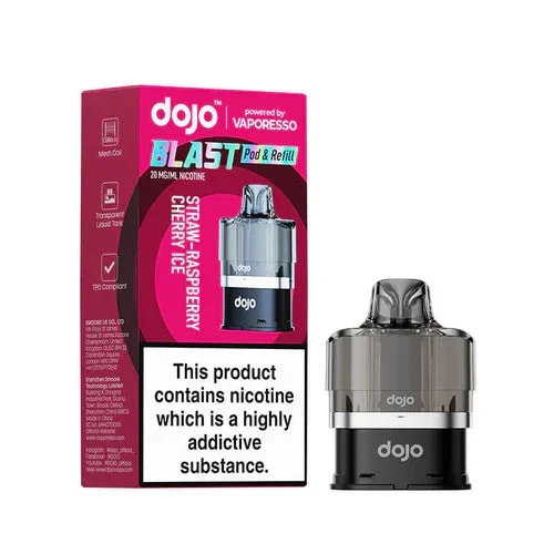 Vaporesso Dojo Blast 6000 Strawberry Raspberry Cherry Ice Prefilled Pods