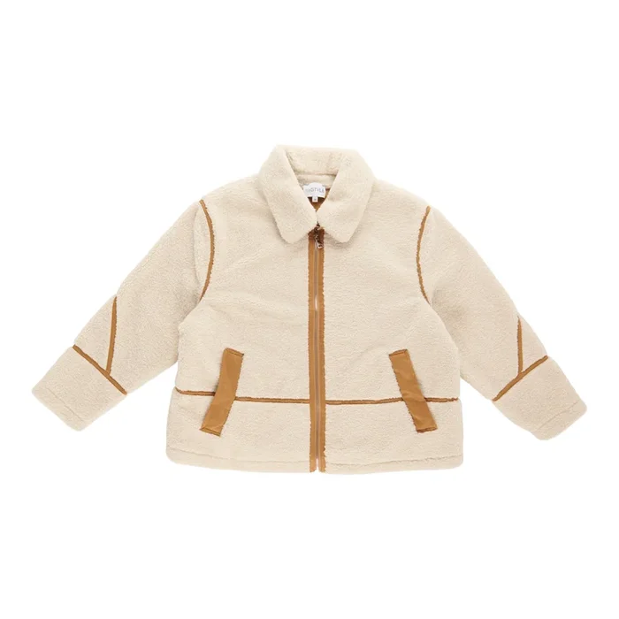 Veste style moto en sherpa taille plus mySTYLE pour femmes