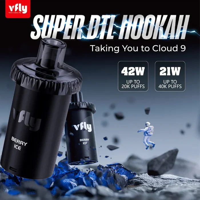 VFLY Super DTL Hookah 40K Disposable E-Hookah POD – 40000 Puffs (2 Count)