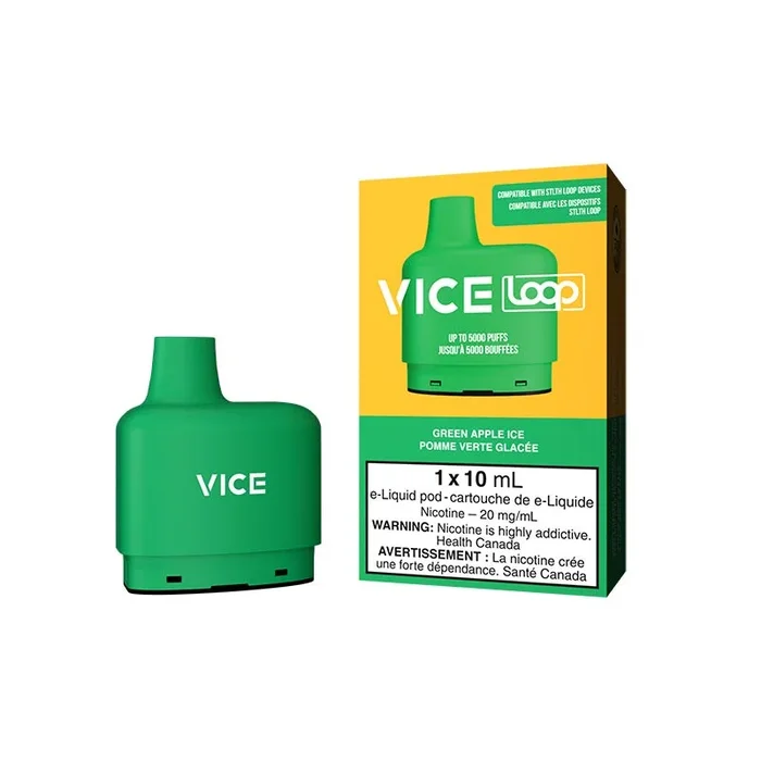 VICE LOOP Pod Pack – Green Apple Ice