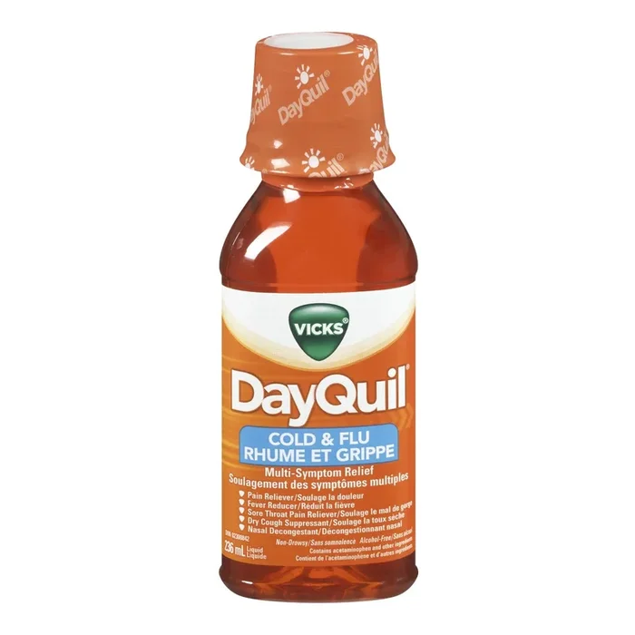 VICKS DayQuil Cold and Flu, 236 ml