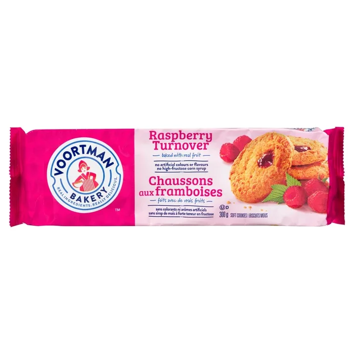 Voortman Bakery Biscuits Mous Chaussons aux Framboises, 300 g