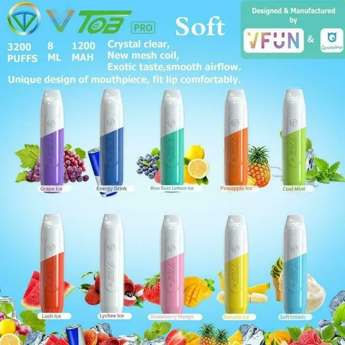 VTOB Pro 3200 Puffs 5% Disposable
