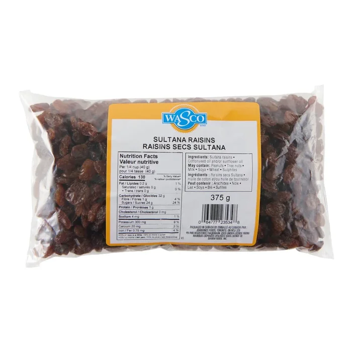 Wasco Sultana Raisins, 375 g