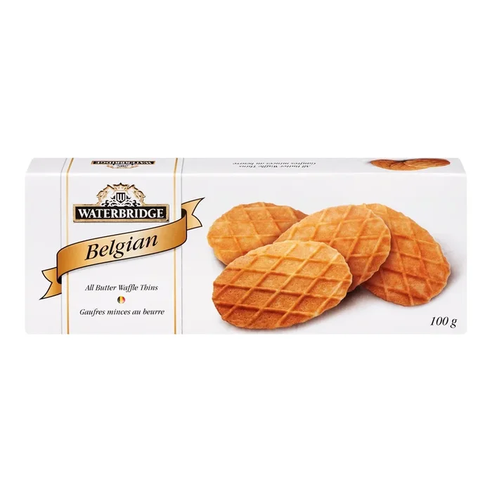 Waterbridge Butter Waffle Thins, 100 g