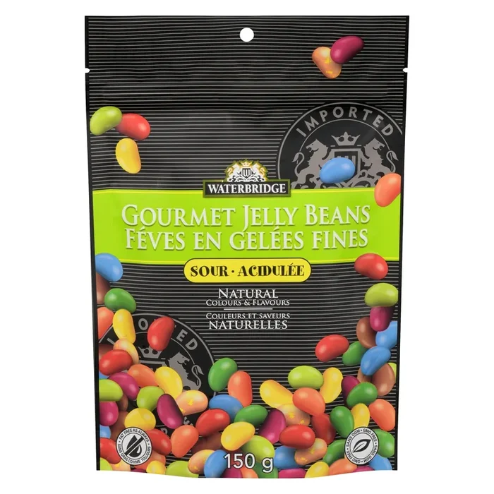 Waterbridge Gourmet Jelly Beans Sour, 150 g