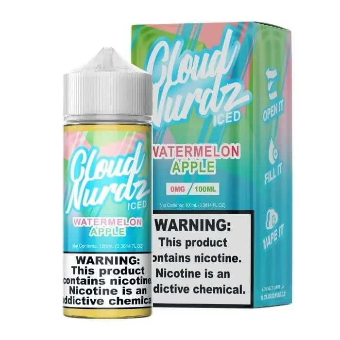 Watermelon Apple Iced E-Liquid by Cloud Nurdz