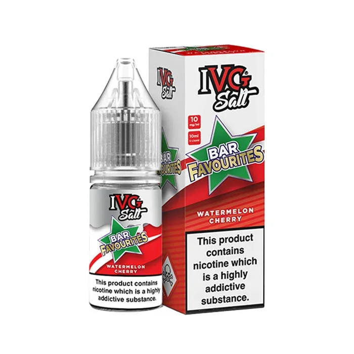 Watermelon Cherry 10ml Nic Salt E-Liquid by IVG Bar Favourites