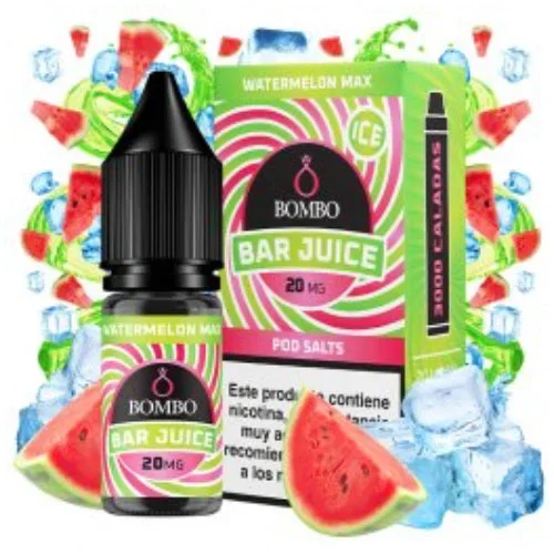 Watermelon Max Ice 10ml (Sales de nicotina) (Bar Juice by Bombo)