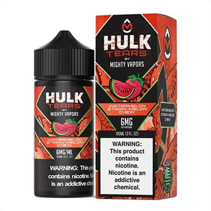 Watermelon Straw Melon Chew E-Liquid by Hulk Tears x Mighty Vapors